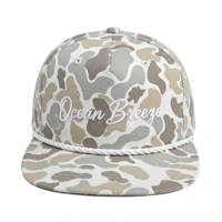 Gorra de Golf Deportiva de 5 Paneles con Logotipo Impreso Digital Personalizado OEM, Gorras de Camuflaje, Gorra Snapback sin Estructura con Visera Plana