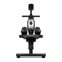 Vente en gros Rameur d'intérieur manuel pour fitness à domicile avec moniteur électronique, support de téléphone et sangles de pied réglables