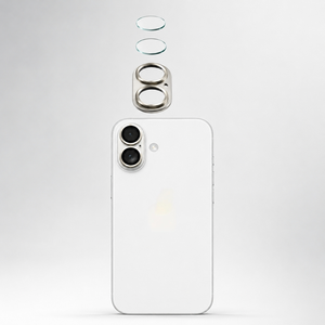 Protection d'objectif d'appareil photo en alliage d'aluminium et verre trempé, conception monobloc intégrée, anti-rayures de qualité AAA pour 17/16/15/14 - Product Image 2