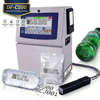 Imprimante jet d'encre CIJ DF-C500 pour une productivité élevée, codage automatique de la date/du numéro de lot sur les bouteilles, les cartons, les câbles, les sacs en plastique et le papier