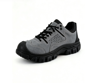 Chaussures de sécurité légères en cuir, chaussures de travail, isolation 6KV, semelle en caoutchouc, anti-écrasement, anti-perforation