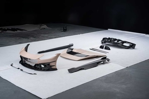 Kit carrosserie en fibre de carbone sèche pour <span class=keywords><strong>Ferrari</strong></span> Roma Upgrade MSY : Pare-chocs avant, lèvre arrière, capot moteur, ailes latérales, prises d'air, spoiler - Product Image 2
