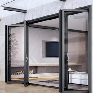 Portes intérieures en acier et verre trempé, modernes, luxueuses, anti-effraction, pour hôtels, halls, centres commerciaux, portes de protection contre les intempéries - Product Image 4