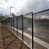 358 Anti-Climb Security Fence 4mm Wire Welded Mesh Panel Galvanized Steel Fence for Industrial Perimeter Site