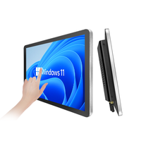 18.5 "panneau industriel Pc Intel N100 CPU HD affichage sans ventilateur montage mural écran tactile optique ordinateurs tout-en-un