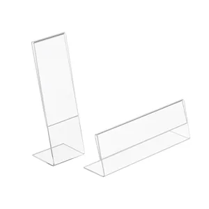 2x6 Kunststoff regal T/L-Form Acryl schildhalter Mini-Arbeits platte für Restaurants Promotions Photo Booth Prop Frames Klassen zimmer