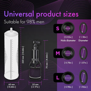 Männliche Vergrößerung pumpe Power Vakuumpumpe COCK größer länger dicker und gut aussehend von Masturbation pumpe - Product Image 6