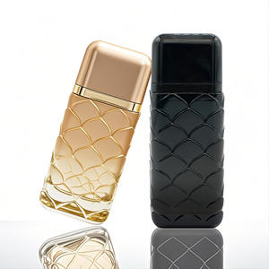 Perfume de cuero con aroma floral de 100ml para hombre, botella texturizada exquisita y caja a juego de moda, forma de perfume de aceite - Product Image 4