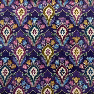 Tissu Fantaisie Floral à Séchage Rapide 100% Coton pour Artisanat, Sarees Festifs, Blouses, Anarkalis, Dupattas Traditionnels pour Femmes et Filles - Product Image 1