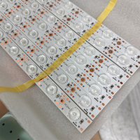 Bande lumineuse à lentille LED SMD3030 DC24V 21LED pour éclairage arrière de caissons lumineux, enseignes, affichages et panneaux publicitaires
