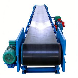 Sistema de Cinta Transportadora de Goma Ajustable de Ahorro de Energía para Transporte de Materiales Industriales, Uso Eficiente en Fábricas - Product Image 1