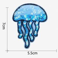 Écussons brodés personnalisés légers en chenille et sequins thermocollants pour porte-clés, couture, badges logo laser, appliques pour chapeaux et sacs