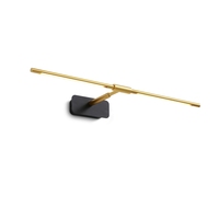 Lampes miroir LED murales modernes 4W avec finition noire et dorée pour l'éclairage de salle de bain