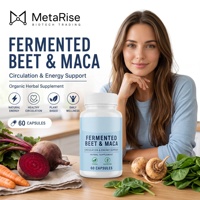 Capsules de Maca fermentée en gélules molles pour booster l'énergie et favoriser la détoxification corporelle chez l'homme, 120 capsules