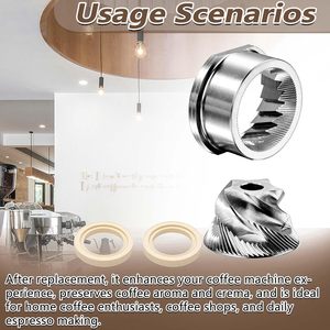 Kit de rechange de meules coniques en acier inoxydable <span class=keywords><strong>à</strong></span> 5 points pour Breville <span class=keywords><strong>Sage</strong></span> <span class=keywords><strong>Barista</strong></span> <span class=keywords><strong>Express</strong></span> BES870 - Product Image 5