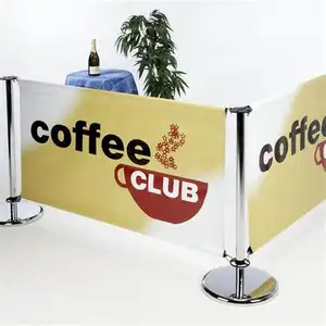 Bandérole de café en plein air, haute qualité 1 pièce, barrière banderole