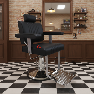 Silla de Barbero Profesional Retro Daomeng 2026, Resistente, Totalmente Negra, Silla de Estilismo de Lujo para Barbería, Precio al por Mayor para Salón de Belleza - Product Image 1