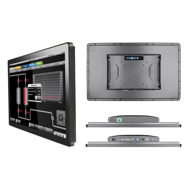 Open Frame 10.1/18.5/21.5/23.8 Inch Industrial Touch Monitor Waterproof IP65 All-in-One Capacitive Touch Wall Mount TFT Panel