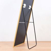 Miroir Mural Décoratif en Verre Pleine Longueur, Cadre en Aluminium Moderne, Argenté, Sans Cuivre, Taille Personnalisable, Logo Personnalisé, Vente en Gros