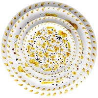 Service de vaisselle en porcelaine fine à motif floral naturel pour mariage, maison et restaurant