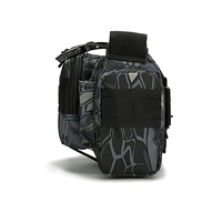 Sac banane tactique Sinmelon pour homme, sacoche d'épaule de qualité pour appareil photo, sac de taille personnalisé en polyester imperméable avec fermeture éclair