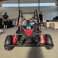 Go Kart Todoterreno de 2 Plazas para Adultos, 212cc, 4 Tiempos, con Llantas de Acero de 10 Pulgadas, Buggy de Carreras para Diversión al Aire Libre y Paseos