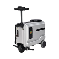 Valise intelligente électrique 20 pouces 2026 avec cadre en aluminium, roues pivotantes, design moderne, autonomie longue portée 10-15 km, bagage portable