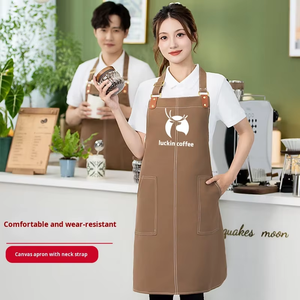 여성용 무지 메이크업 아티스트 뷰티 속눈썹 앞치마 (소량 주문 가능), 맞춤 인쇄 네일 테크니션 앞치마 - Product Image 4