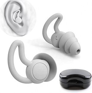 Tapones de Silicona Impermeables para Natación - Tapones de Oído Suaves Reutilizables con Triple Borde para Natación, Surf, Baño y Dormir - Product Image 1