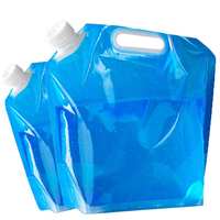 Vente en gros sac à eau d'urgence en plastique personnalisé sacs à eau 10 L 5 litres avec bec verseur gallon