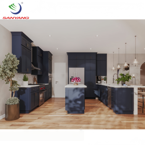 الأكثر مبيعاً مطبخ شاكر أزرق متين موديل حديث ، مطبخ صغير للبيع - Product Image 3