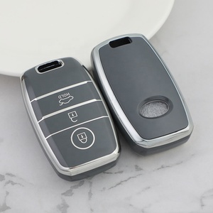 Housse porte-clés en TPU Silver Edge avec porte-clés pour <span class=keywords><strong>Kia</strong></span> Optima Sorento Sportage Soul Forte Niro classe étui à clés de voiture accessoires - Product Image 3