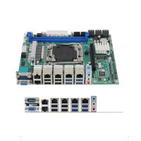 BKHD Logo kustom DIY Intel C612 10 Bay NAS ITX Intel 6Lan 2.5G Motherboard untuk mikrofon CentOS Router lembut Server E5 X99