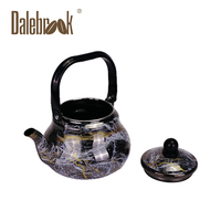 Bouilloire à thé émaillée de style arabe, pot émaillé en forme de poire anti-fuite, bouilloire à thé
