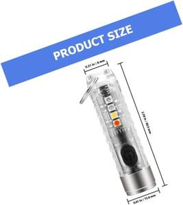 Lampe torche LED 30W XHP50 Type-c USB Rechargeable par énergie solaire Haute luminosité 1200M 1000 lumens Batterie intégrée 7 modes Lampe torche pour le camping - Product Image 2