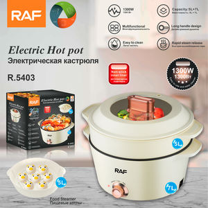 Multipurpose Non-Stick <b>Electric</b> Skillets <b>Cooking</b> <b>Pot</b> Temperature Control 1300W 7L Capacity Tempered Glass Lid <b>for</b> Household Use - Product Image 2