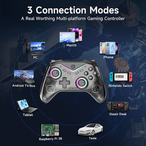 Hot Sale Programmable Gamepad LED Light PC <b>TV</b> Android Gaming Joystick OEM LOGO Wireless <b>Controller</b> for Switch Wireless Game Cont - Product Image 4