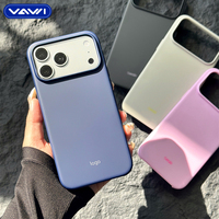VAWI B448 Coque de téléphone magnétique mate de haute qualité antichoc en PC pour iPhone 13 14 15 16 17 Pro Max Housse de protection personnalisée
