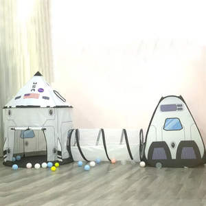 Tente extérieure haute sécurité <span class=keywords><strong>Tunnel</strong></span> enfants jouer espace astronaute Camping tente pop-up avec <span class=keywords><strong>piscine</strong></span> à balles - Product Image 6