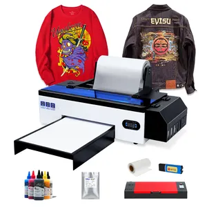 Printer Transfer DTF Desktop 30 cm A3 Film hewan peliharaan tekstil langsung ke garmen kustom A3 vinil T Shirt mesin cetak