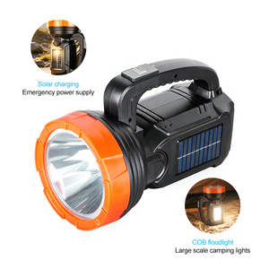 Linterna de Mano Recargable Solar para Acampar al Aire Libre, Senderismo, Pesca, Emergencias, con Luz Lateral USB y LED - Product Image 1