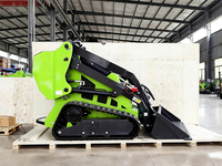 Mini-chargeuse compacte hydraulique puissante et personnalisable de fabrication chinoise, idéale pour l'agriculture et les exploitations agricoles