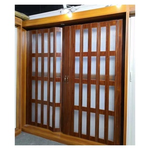 Porta scorrevole pieghevole in PvC trasparente per negozio, porta pieghevole <span class=keywords><strong>a</strong></span> fisarmonica in Pvc, chiara sicurezza persiane - Product Image 5