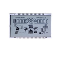Alimentation directe d'usine 2.6 pouces écran de segment d'instrument HTN fond blanc affichage de texte noir puissance de batterie TN Monochrome
