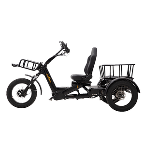 Triciclo Popular de 3 Ruedas con Pedales, 20 Pulgadas, para Adultos, Neumáticos Gruesos de Alta Resistencia, Frenos de Disco Hidráulicos, Cuadro de Aluminio, Gran Capacidad de Carga - Product Image 2