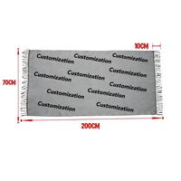 Écharpe/Châle Long en Polyester Imprimé UV, Effet Cachemire Doux, Motif Géométrique Peint à la Main, Accessoire de Mode – Meilleure Vente