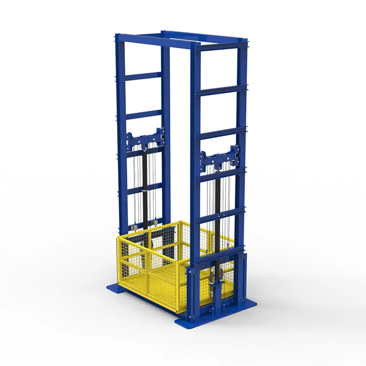 중국 공장 3 층 상업 리프트 1 톤화물 엘리베이터 저렴한 홈 리프트 벽 장착화물 리프트