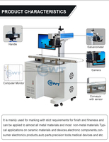 Machine de marquage laser à fibre Raycus de positionnement de vision par caméra de haute précision 20W Détection automatique visuelle CCD