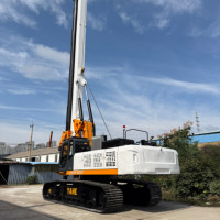 Pile-drives de 60 m à vendre DR-220 |   Machine de piquage hydraulique avec moteur Cummins pour la construction de fondations