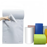 Sac de Courrier Imperméable Pré-ouvert Unilatéral en Polyéthylène Résistant aux Déchirures pour Machine d'Emballage Automatique de Commerce Électronique Emballage en Rouleau Continu